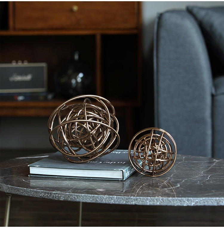 Metal ball decoration