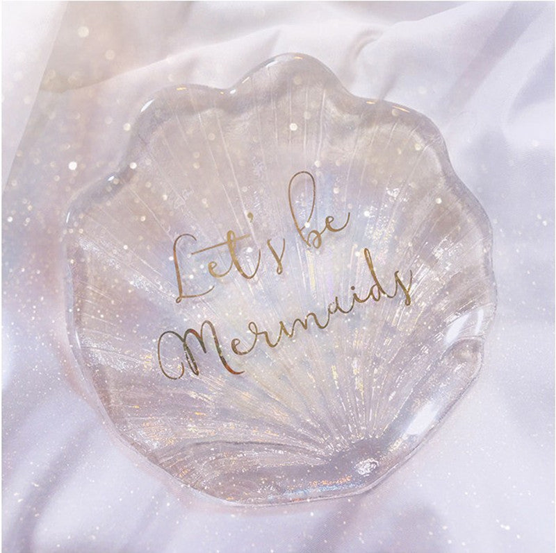 Aromatherapy Candle Companion Candle Holder Crown Shell Plate Mermaid