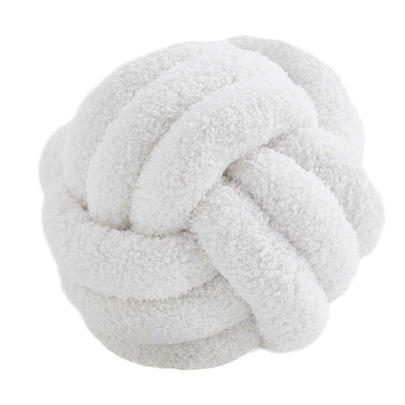Simple Bedroom Sofa Knotted Ball Pillow