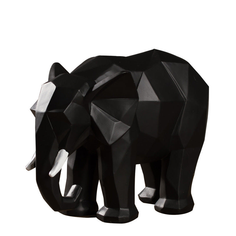 Decoration Geometric Elephant Resin Creative Crafts