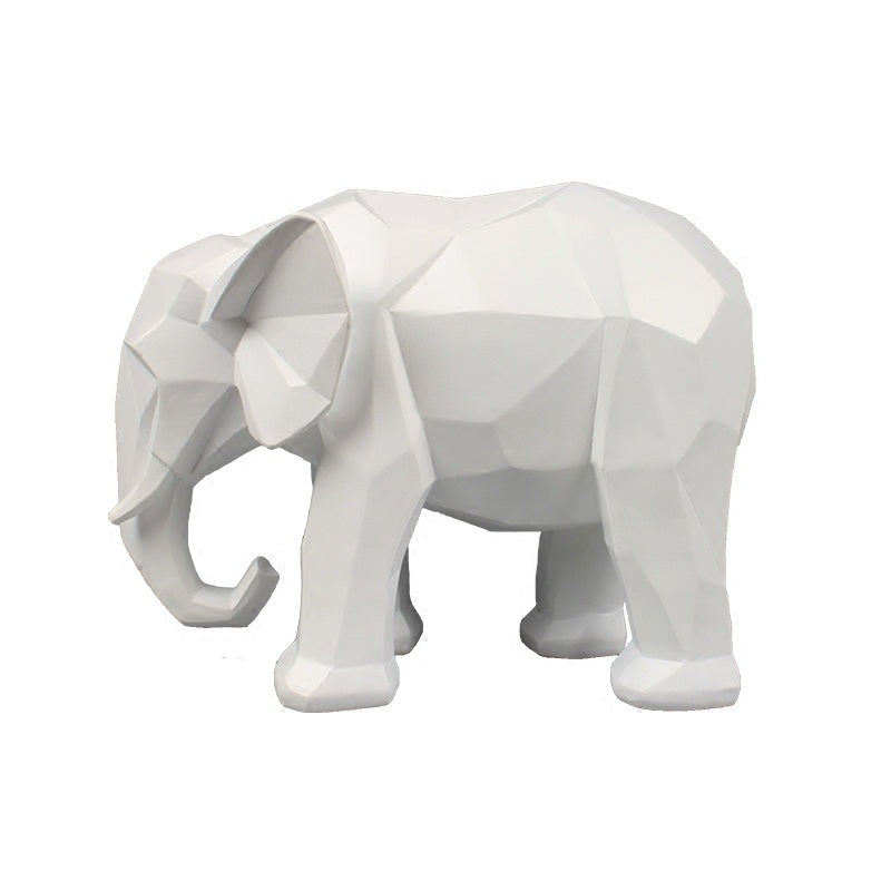 Decoration Geometric Elephant Resin Creative Crafts