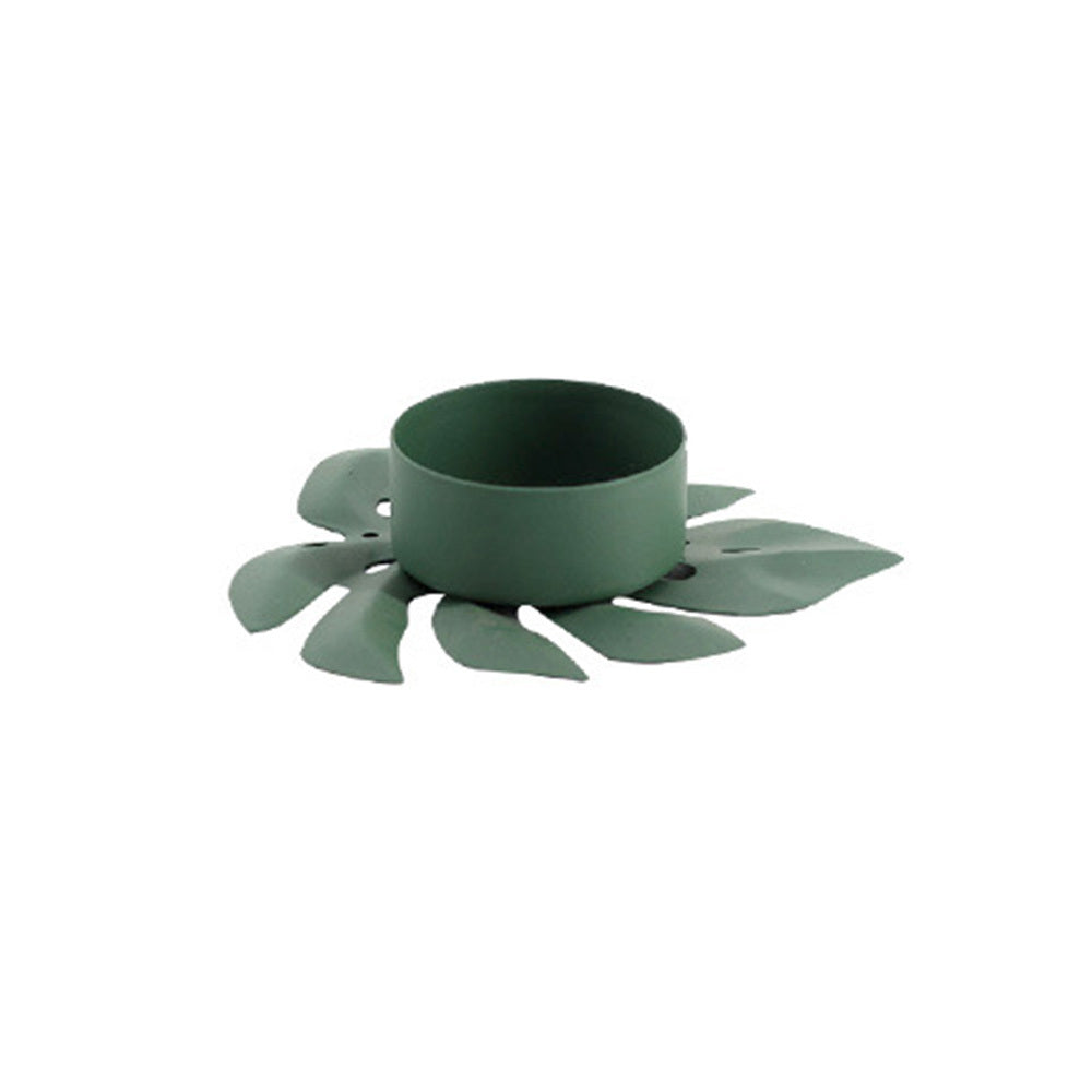 Metal turtle Leaf Ornament Candle Holder