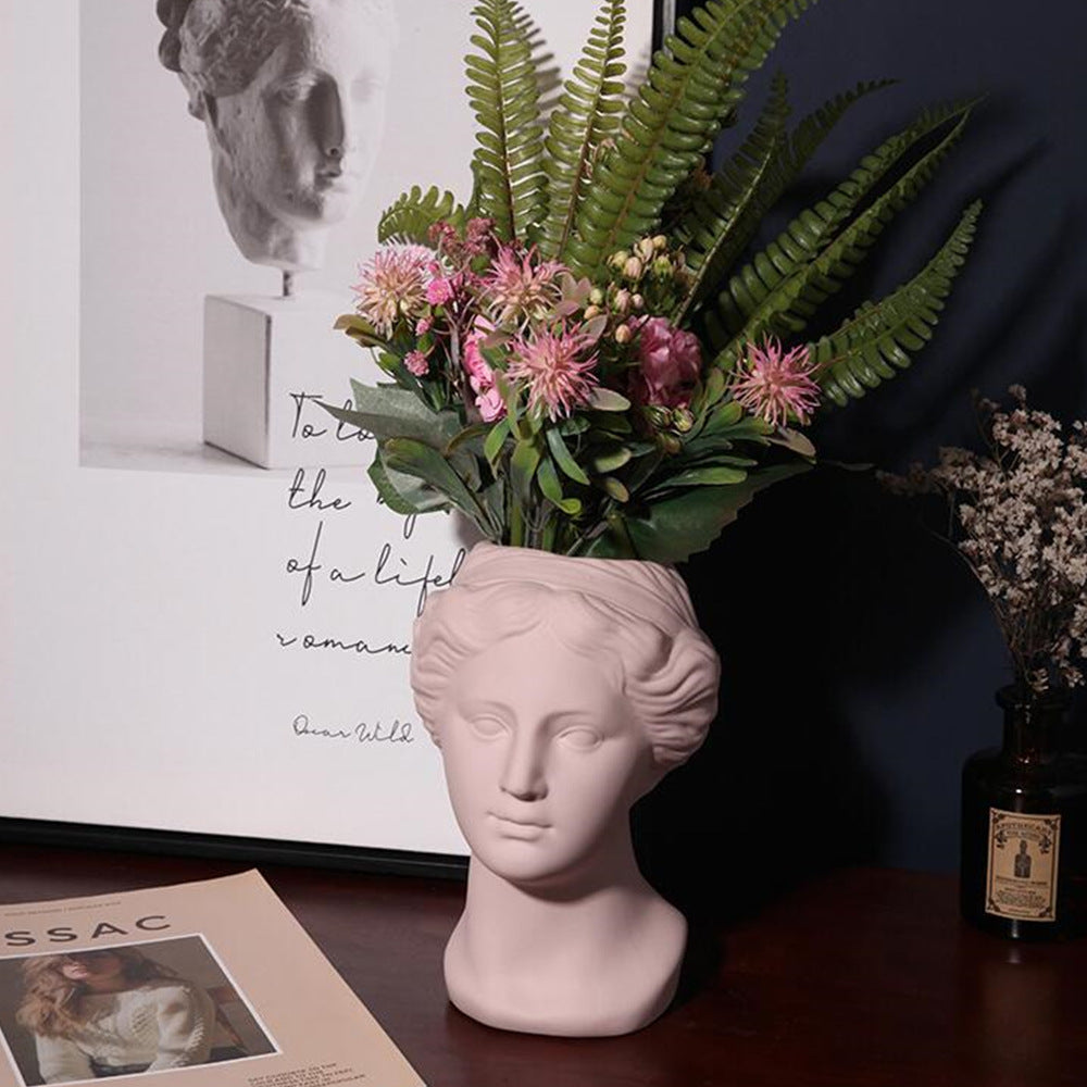 Venus Head Statue Vase