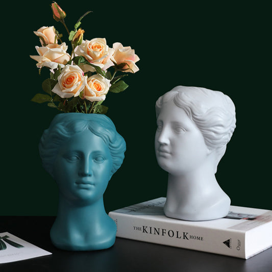 Venus Head Statue Vase