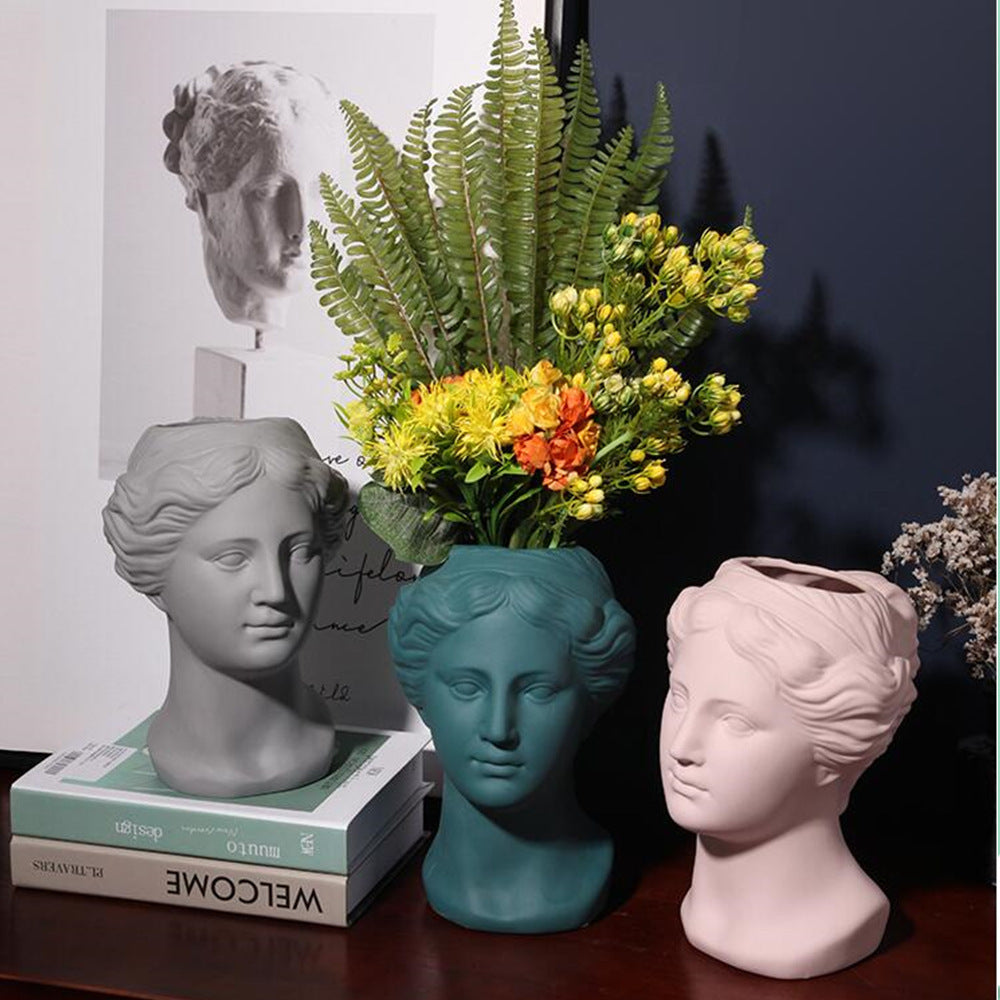 Venus Head Statue Vase