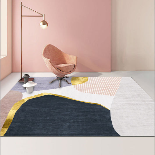 Geometric Carpet Modern Living Room Coffee Table Mat Bedroom Bedside Blanket