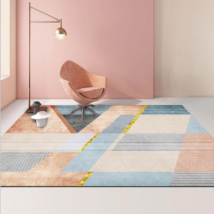 Geometric Carpet Modern Living Room Coffee Table Mat Bedroom Bedside Blanket