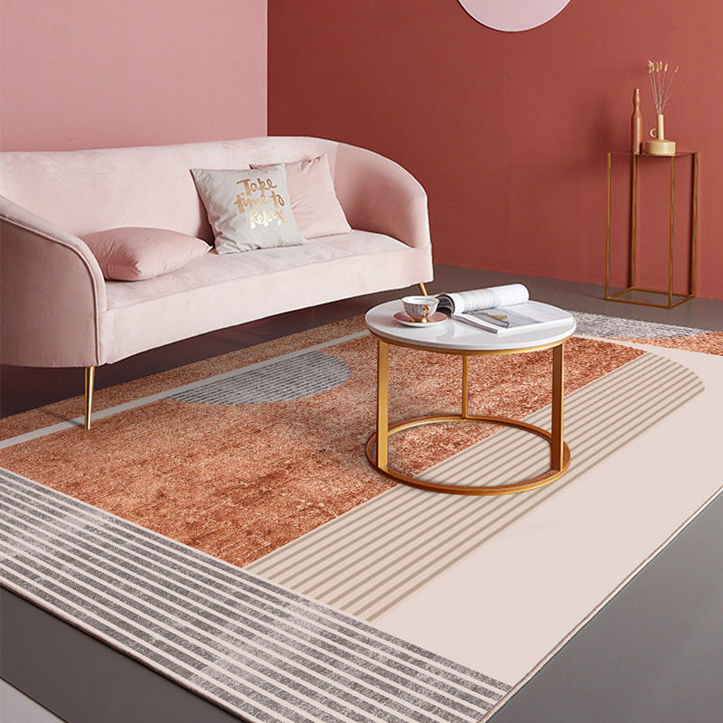 Geometric Carpet Modern Living Room Coffee Table Mat Bedroom Bedside Blanket