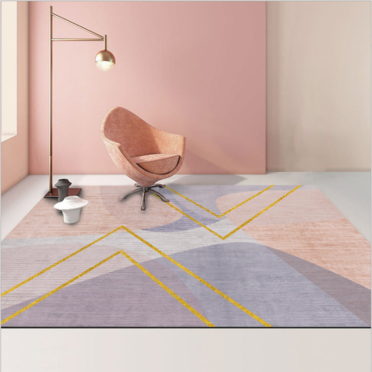 Geometric Carpet Modern Living Room Coffee Table Mat Bedroom Bedside Blanket