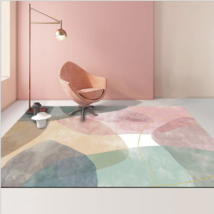 Geometric Carpet Modern Living Room Coffee Table Mat Bedroom Bedside Blanket