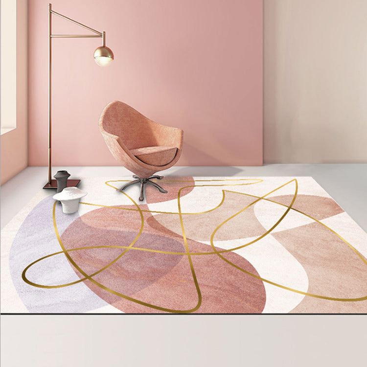 Geometric Carpet Modern Living Room Coffee Table Mat Bedroom Bedside Blanket