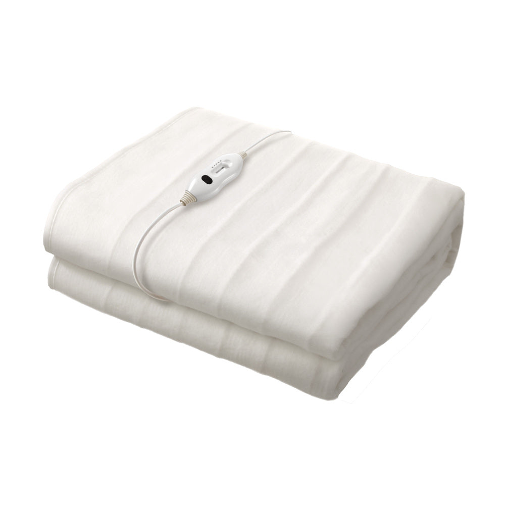Single Electric Blanket Fully Fitted Washable Polyester