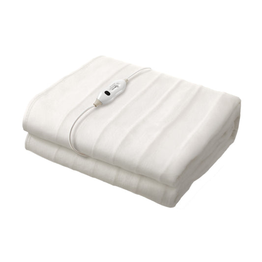 Single Electric Blanket Fully Fitted Washable Polyester