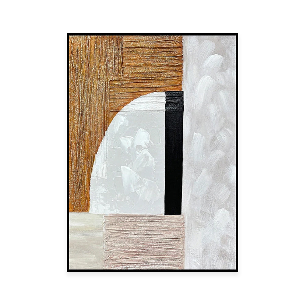 Modern Gold Simple Abstract Handmade Oil Painting Original Decoration Living Room Contemporary Home Decor Wall Art