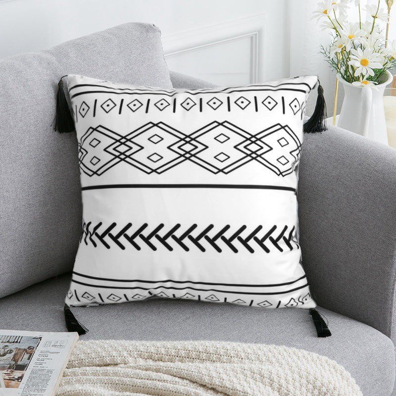Boho Chic Cushion Cover – 30×50cm / 45×45cm | Textured Decorative Throw Pillowcase