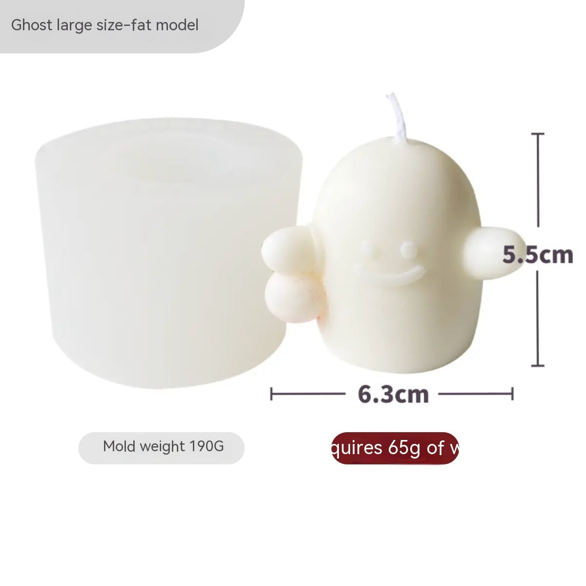 Halloween Silicone Mold Aromatherapy Candle Making Ghost Pumpkin Candle Mould