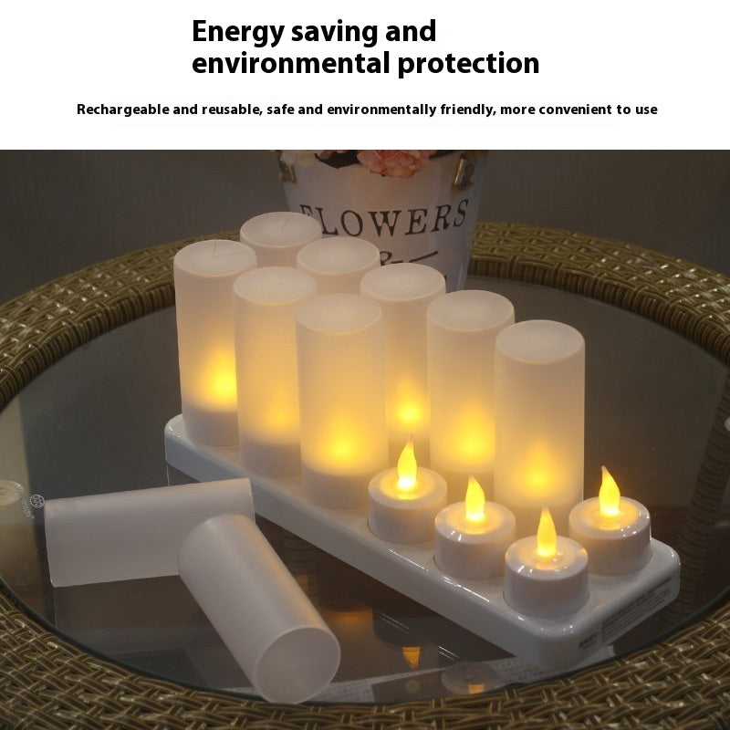 Plastic LED Electronic Candle Decorative Candle Light