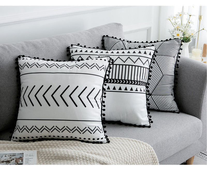 Boho Chic Cushion Cover – 30×50cm / 45×45cm | Textured Decorative Throw Pillowcase