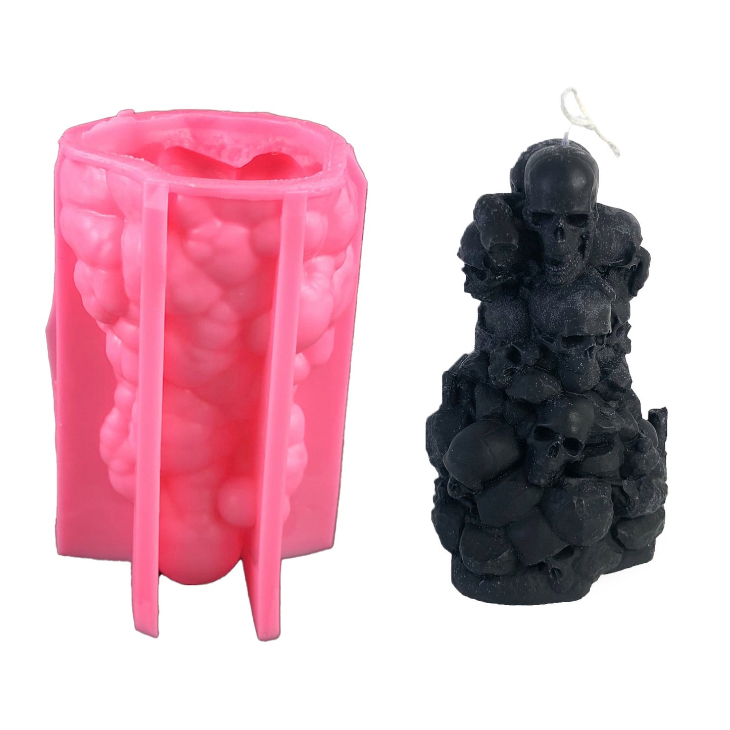 Skull Candle Silicone Mold Candle Mould Three-dimensional Skull Head Candle Mould