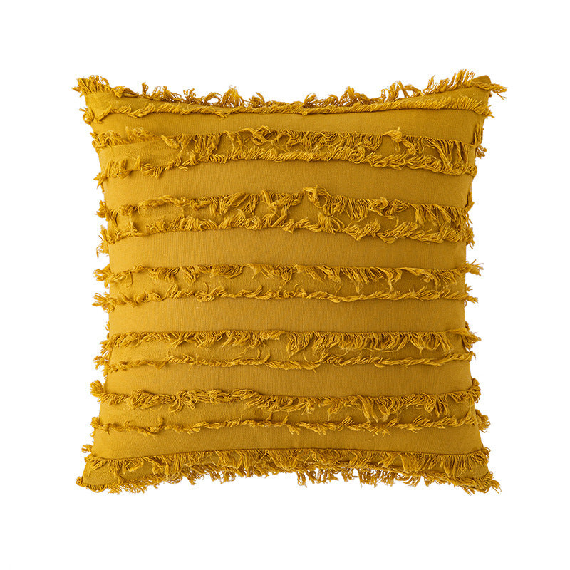 Golden Bloom Cushion Cover – 45×45cm | Yellow Throw Pillowcase (Multiple Styles)