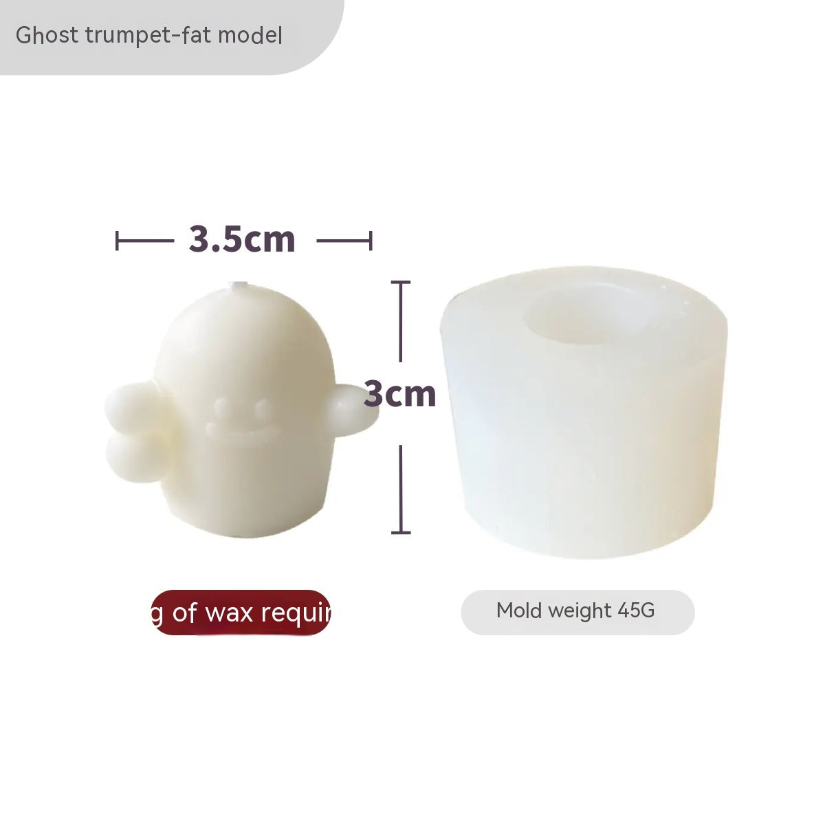 Halloween Silicone Mold Aromatherapy Candle Making Ghost Pumpkin Candle Mould