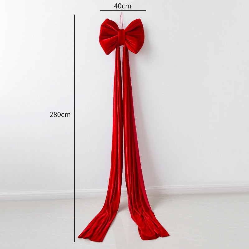 Christmas Decoration Velvet Large Bow Decoration