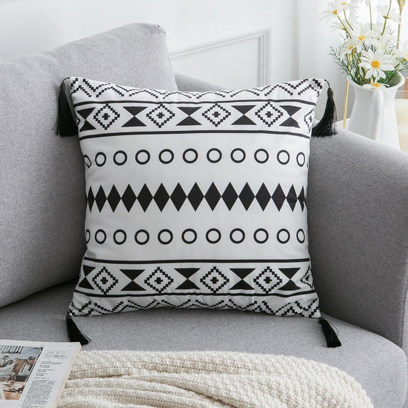 Boho Chic Cushion Cover – 30×50cm / 45×45cm | Textured Decorative Throw Pillowcase