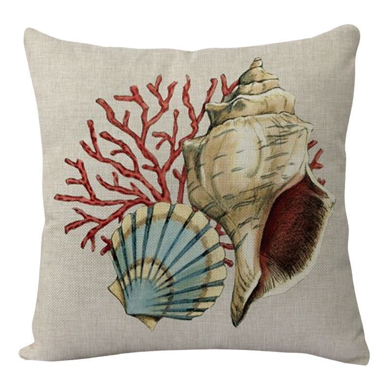 Turtle Printed Cushion Cover – 45x45cm | Modern Throw Pillow Case